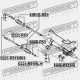 SET FIXARE CASETA DE DIRECȚIE NISSAN NAVARA 05-, PATHFINDER 04-, ARMADA 03-, TITAN 03-, INFINITI QX56 03- 490013X10A