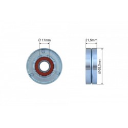 ROLA ÎNTINZĂTOR CUREA TRANSMISIE ALFA ROMEO 159, CHEVROLET AVEO, AVEO KALOS, CRUZE, ORLANDO, TRAX, FIAT CROMA, STILO, OPEL ASTRA