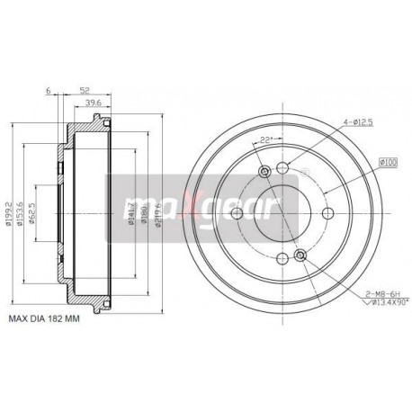 TAMBUR DE FRÂNĂ KIA SPATE PICANTO 1.0 1.1 04- 28-155230018