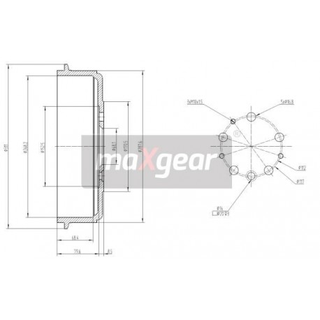 TAMBUR DE FRÂNĂ VW SPATE T4 91-96 600196100