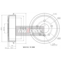 TAMBUR DE FRÂNĂ DB SPATE W168 A-CLASS 986477096