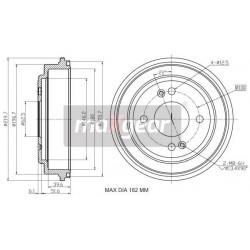 HYUNDAI GETZ SPATE TAMBUR DE FRÂNĂ 37-155230004