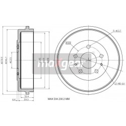 TAMBUR DE FRÂNĂ FORD SPATE FOCUS 04- 1327834