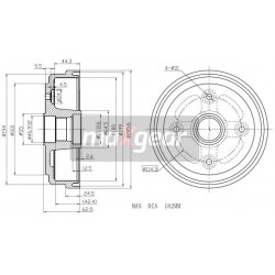 TAMBUR DE FRÂNĂ SPATE DAEWOO TICO 14.9393.10