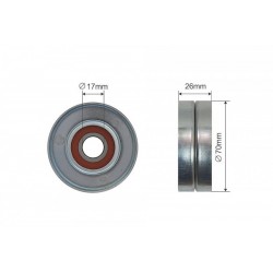 Rola intinzator, curea transmisie OPEL ADAM, AGILA, ASTRA G, ASTRA G CLASSIC, ASTRA H, ASTRA H CLASSIC, ASTRA H GTC, ASTRA J,