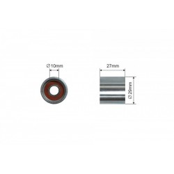 Rola intinzator, curea transmisie VW PASSAT B5.5 1.8/2.0 01.95-05.10, AUDI A4 B5, A4 B6, A4 B7, A6 C5 SEAT EXEO, EXEO ST, SKODA