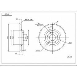 DISC DE FRÂNĂ FAȚĂ DB 163 98- 1634210012