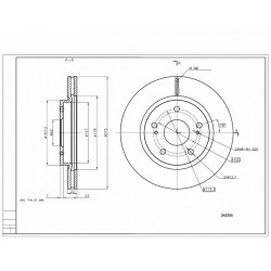 DISC DE FRÂNĂ FAȚĂ SWIFT IV 12- 5531172L00