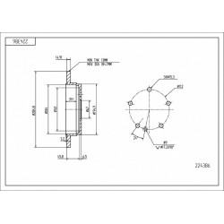 DISC DE FRÂNĂ SPATE DB W163 98- /285/15/13/ 1634210112