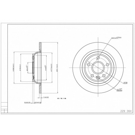 DISC DE FRÂNĂ SPATE MONDEO IV 2.0 07- 1379931