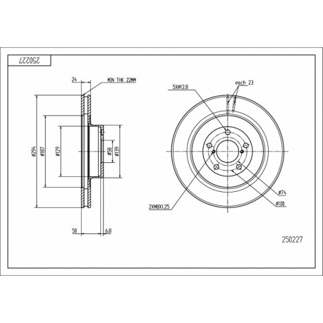 DISC DE FRÂNĂ FAȚĂ IMPREZA 2.0 00- 26300-SA001