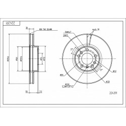 DISC DE FRÂNĂ FAȚĂ BMW X5/E53/ 3.OI 00- 34116750713