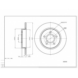 DISC DE FRÂNĂ SPATE FOCUS 11- 1704765