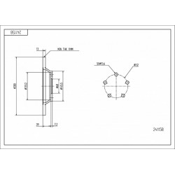 DISC DE FRÂNĂ FAȚĂ AUDI A4 /MAL/KPL 8D0615301A