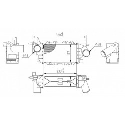 RĂCITOR DE AER VECTRA B 1.7TD 95-98 1300400