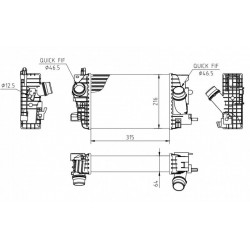 RĂCITOR DE AER MERIVA 1.4I 16V 10- 1302140