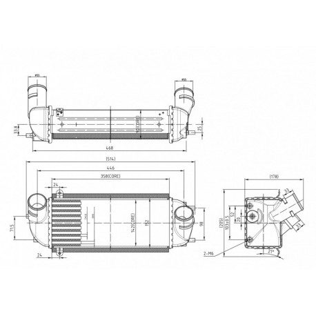 RĂCITOR DE AER SANTA FE 2.0CRDI 10- 28271-2F050