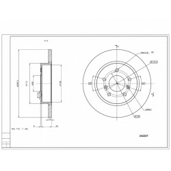 DISC DE FRÂNĂ SPATE QASHQAI 1.5DCI 13- 43206-4EA0A