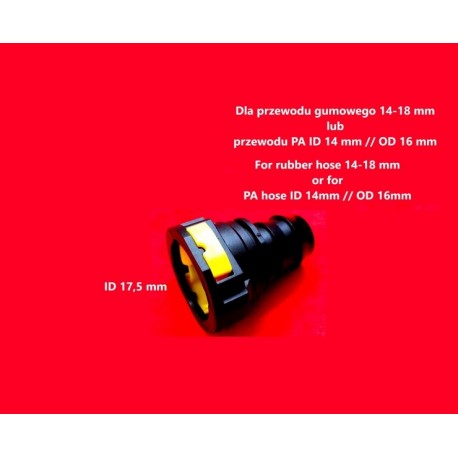 CUPLAJ DREPT PE COȘ DE FUM 17,5 MM Z??CZKA