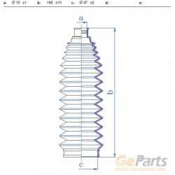 CAPAC TIJĂ DE DIRECȚIE NISSAN X-TRAIL T30 2.2DCI 03- 482038H325