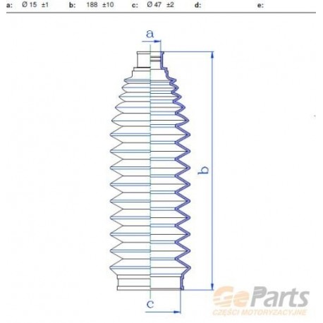 CAPAC TIJĂ DE DIRECȚIE NISSAN X-TRAIL T30 2.2DCI 03- 482038H325