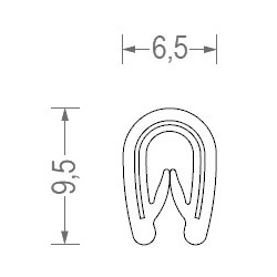 PVC-UNIFORM 1-2MM ALB/1MB1PC RS34.3444