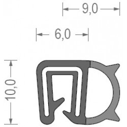 EPDM UNITATE DE ETANȘARE 2-2.5MM NEGRU/1MB1PC RS34.8811