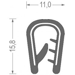 PVC GARNITURĂ DE ETANȘARE 4-6MM NEGRU/1MB1PC RS34.3851