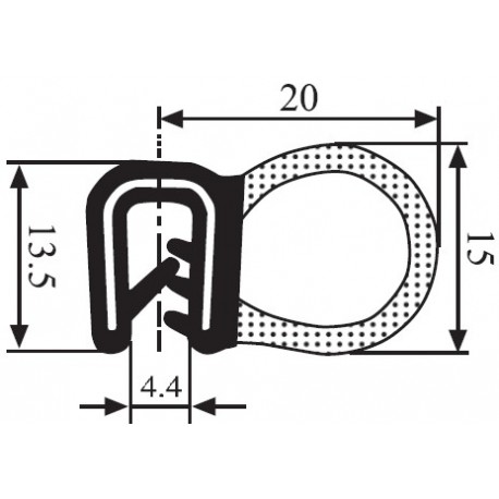 EPDM 1.5-3.5MM NEGRU/1MB1 BUC RS41.2520