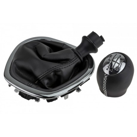 BUTON + BUTONUL SCHIMBĂTORULUI DE VITEZE OPEL VIVARO B 2014-,RENAULT TRAFIC III 2014-,FIAT TALENTO 2016-/6 SPEED/LEATHER KNOB/.