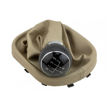 BUTONUL SCHIMBĂTORULUI DE VITEZE + BURDUF SCHIMBĂTOR DE VITEZE VW CADDY II 2004-2010,TOURAN 2003-2011/5 VITEZE/BEJ GZB-VW-021
