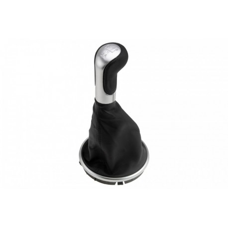 BUTONUL SCHIMBĂTORULUI DE VITEZE + BURDUFUL SCHIMBĂTORULUI DE VITEZE SKODA FABIA II 2007-,ROOMSTER 2006-/5 VITEZE/-ARGINTIU