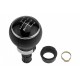 BUTONUL SCHIMBĂTORULUI DE VITEZE VW GOLF V 2003-,GOLF VI 2008-,GOLF PLUS 2005-,JETTA 2006-/5 VITEZE/CAP NEGRU/PIELE GZB-VW-027