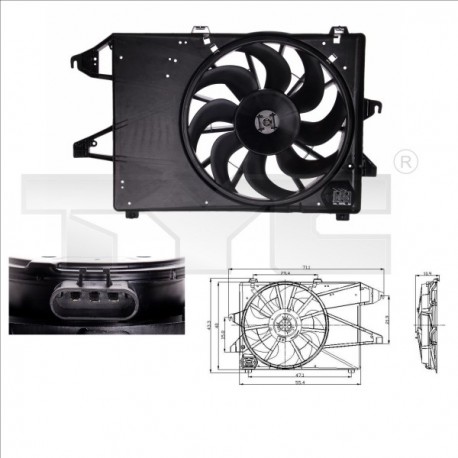 VENTILATOR DE RĂCIRE MONDEO 1.8-2.0 16V -03