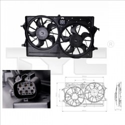 VENTILATOR DE RĂCIRE FOCUS 98-04 130W+190W