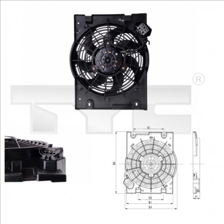VENTILATOR DE RĂCIRE ASTRA G 1.2-2.2 98-/315 24431827 / 1341345