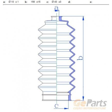 CAPAC TIJĂ DE DIRECȚIE HONDA ACCORD CF 2.0D 96- 1.6 1.8 2.0D 2.3 CG CH 98- 60K4004JPN