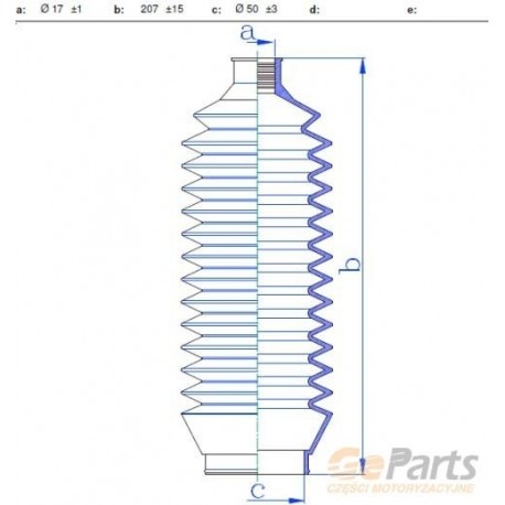 CAPAC TIJĂ DE DIRECȚIE STÂNGA MITSUBISHI PAJERO 2.5TD 2.8TD 3.0 3.5 97- 60K5008JPN