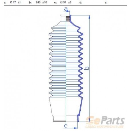 CAPAC TIJĂ DE DIRECȚIE DREAPTA MITSUBISHI PAJERO 2.5TD 2.8TD 3.0 3.5 97- 60K5009JPN