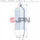 CAPAC TIJĂ DE DIRECȚIE DREAPTA MITSUBISHI PAJERO 2.5TD 2.8TD 3.0 3.5 97- 60K5009JPN
