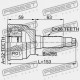 MAZDA 323F BA 1994-1996 ARTICULAȚIE EXTERNĂ EU F069-25-600C