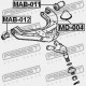 AMORTIZOARE FAȚĂ DE REVENIRE MITSUBISHI CHALLENGER K90 1996.05-2001.08 JPN MB831096