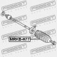 CAPACUL TIJEI DE DIRECȚIE. MITSUBISHI LANCER/MIRAGE CJ-CP 1995.08-2000.08 JPN MR297971