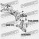 PIN, BRAȚ DE CONTROL FAȚĂ MITSUBISHI ATTRAGE A13 2013-2014 4013A310