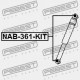 SET DE BUCȘE PENTRU AMORTIZOARE SPATE NISSAN ARMADA TA60 2003.08- US 56200-ZV65A