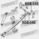 BUCȘĂ DE PRIMĂVARĂ SPATE NISSAN FRONTIER D40 2004.10- US 55047-EB70C