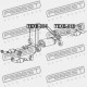 PERNA DE MONTARE A EȘAPAMENTULUI DE EȘAPAMENT TOYOTA CRESTA GX90,JZX9,LX90,SX90 1992.10-1996.09 JP 17565-74280