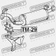 SUPORT DE MONTAJ PENTRU AMORTIZOR DE ZGOMOT TOYOTA LAND CRUISER FJ,FZJ,HDJ,HJ,HZJ,KZJ,LJ,PZJ,RJ7 1990.01 17567-17010