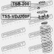 BUCȘĂ AMORTIZOR FAȚĂ TOYOTA LAND CRUISER URJ202,UZJ200,VDJ200 2007.09- EU 90948-01096