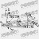 BUCȘĂ DE ARC SPATE TOYOTA DYNA 150/TOYOACE G15 LY1,2,YY1,2 1995.05-2001.07 JP 90385-18005